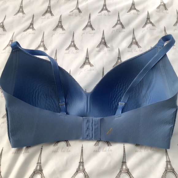 Knix Wingwoman Knixy Lace Bra Size 8 in Daylight Blue - Picture 4 of 7
